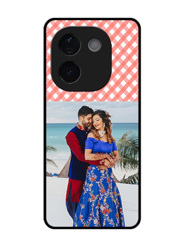 Custom Vivo T3 Pro 5G Custom Metal Phone CasePink Pattern Design