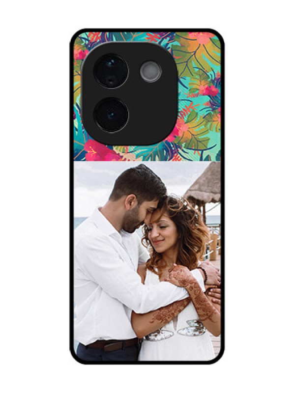 Custom Vivo T3 Pro 5G Custom Metal Phone CaseWatercolor Floral Design