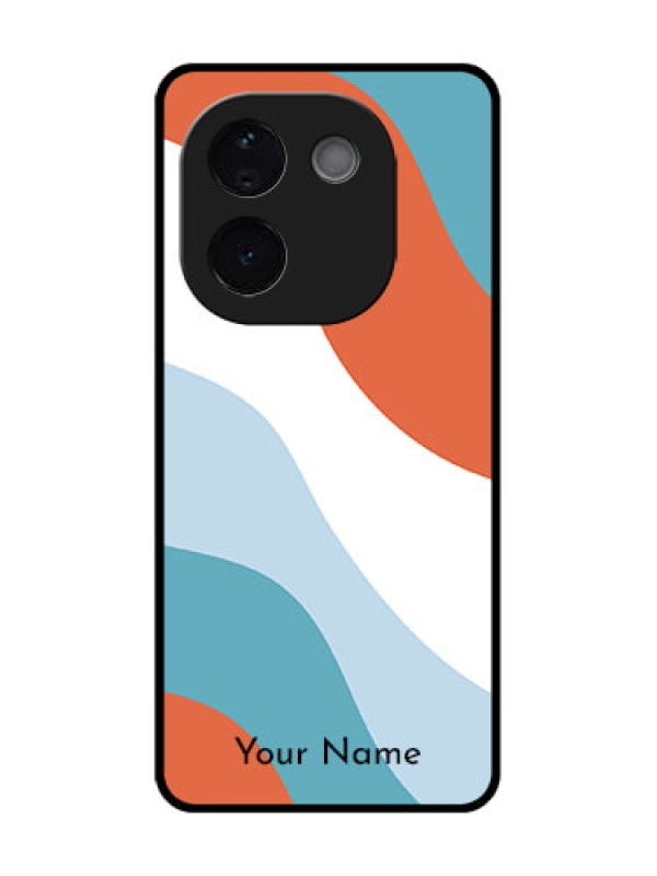 Custom Vivo T3 Pro 5G Custom Metal Phone CaseColoured Waves Design