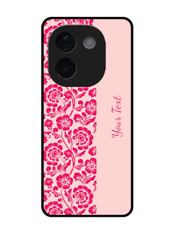 Custom Vivo T3 Pro 5G Custom Metal Phone CaseAttractive Floral Pattern Design