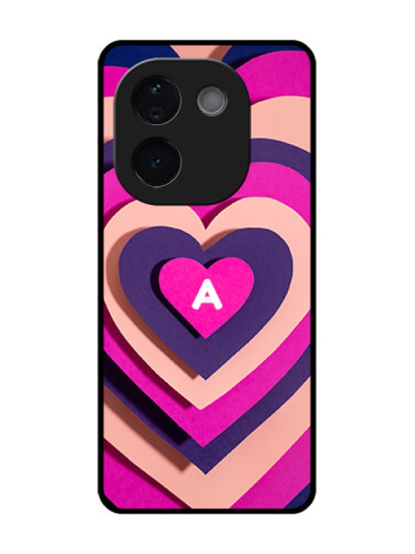 Custom Vivo T3 Pro 5G Custom Metal Phone CaseCute Heart Pattern Design
