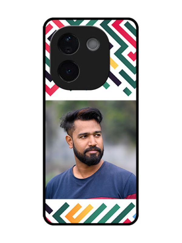 Custom Vivo T3 Pro 5G Custom Metal Phone CaseColorful Maze Pattern Design