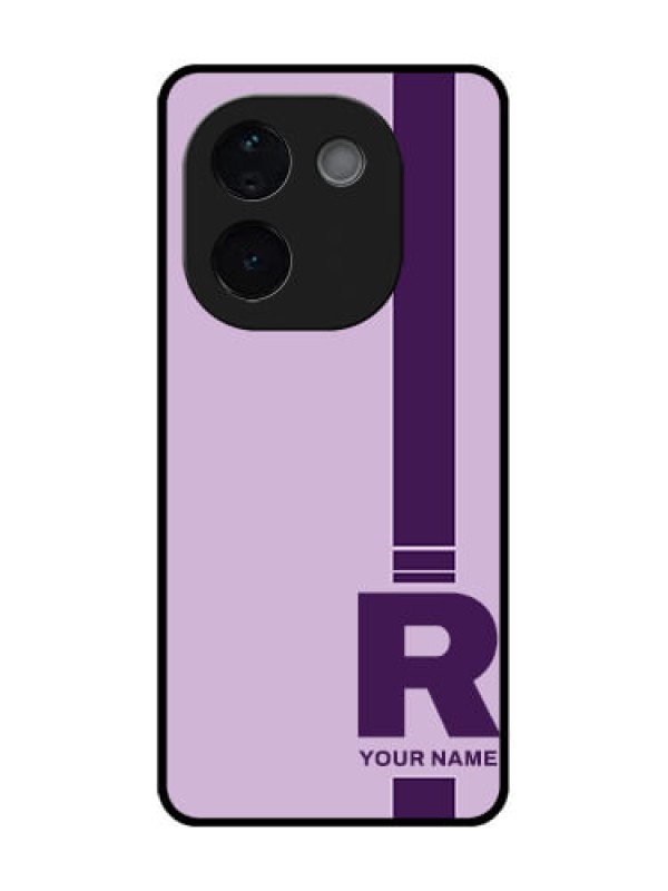 Custom Vivo T3 Pro 5G Custom Metal Phone CaseSimple Dual Tone Stripe With Name Design