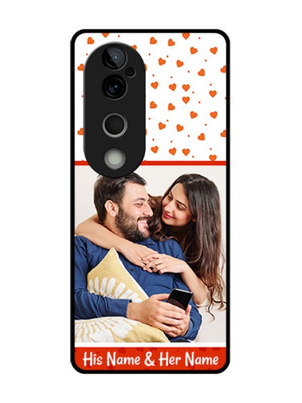Custom Vivo T3 Ultra Custom Metal Phone CaseOrange Love Symbol Design