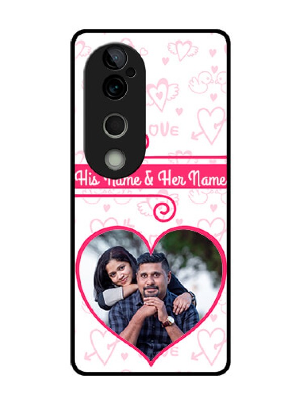 Custom Vivo T3 Ultra Custom Metal Phone CaseHeart Shape Love Design