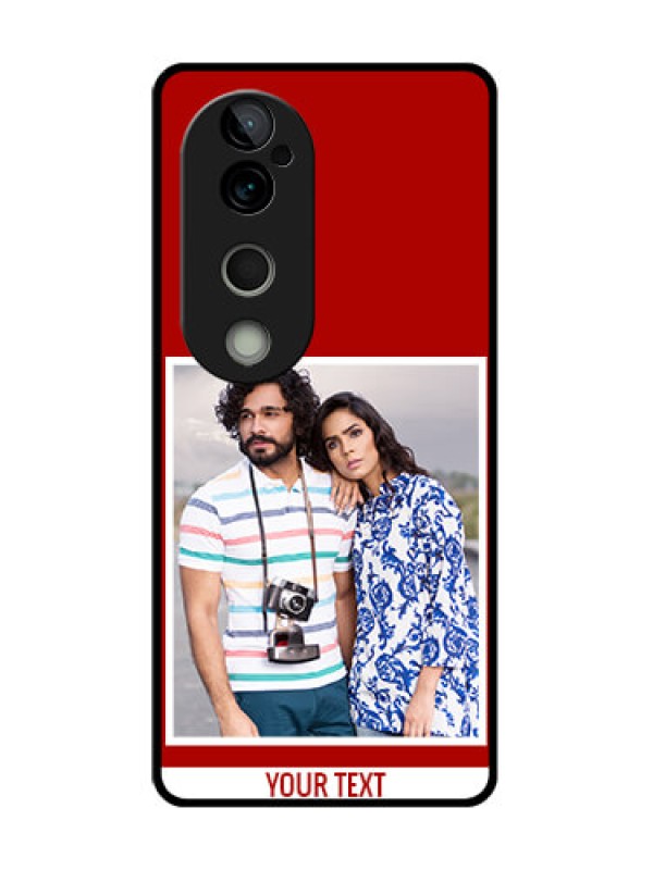 Custom Vivo T3 Ultra Custom Metal Phone CaseRed Color Design