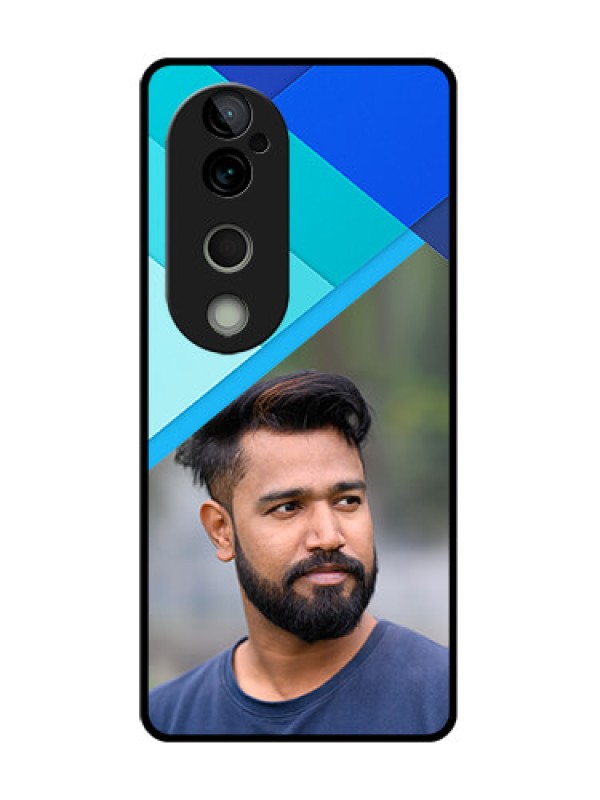 Custom Vivo T3 Ultra Custom Metal Phone CaseBlue Pattern Design