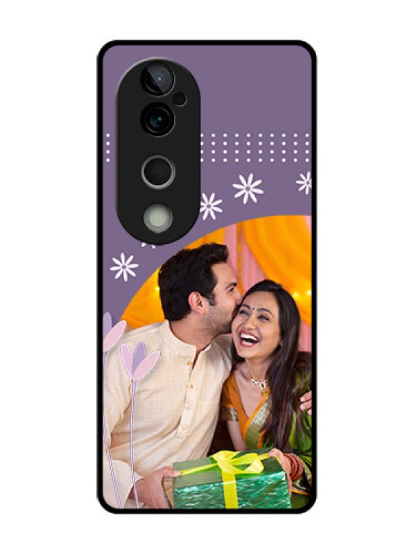 Custom Vivo T3 Ultra Custom Metal Phone CaseLavender Flowers Design