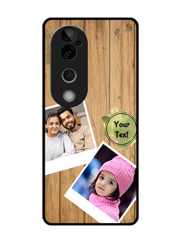 Custom Vivo T3 Ultra Custom Metal Phone CaseWooden Texture Design