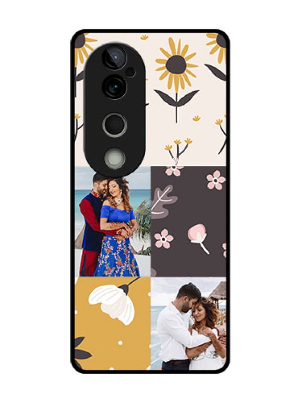 Custom Vivo T3 Ultra Custom Metal Phone Case3 Images With Floral Design