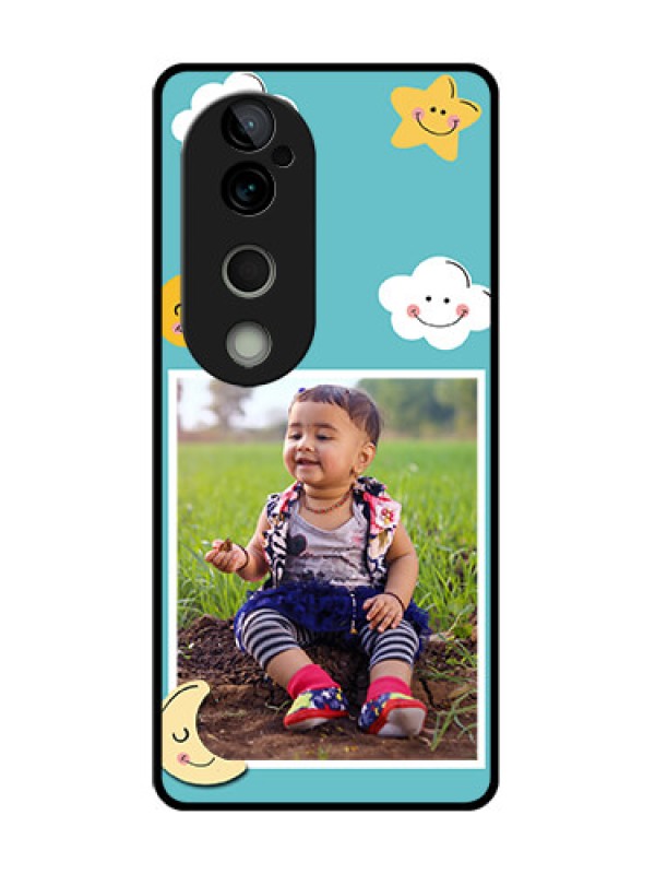 Custom Vivo T3 Ultra Custom Metal Phone CaseSmiley Kids Stars Design