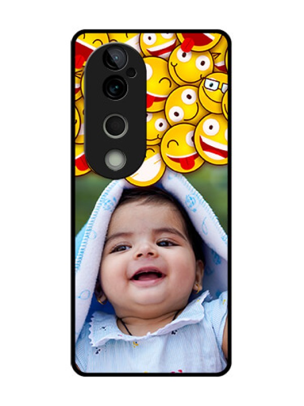 Custom Vivo T3 Ultra Custom Metal Phone CaseWith Smiley Emoji Design