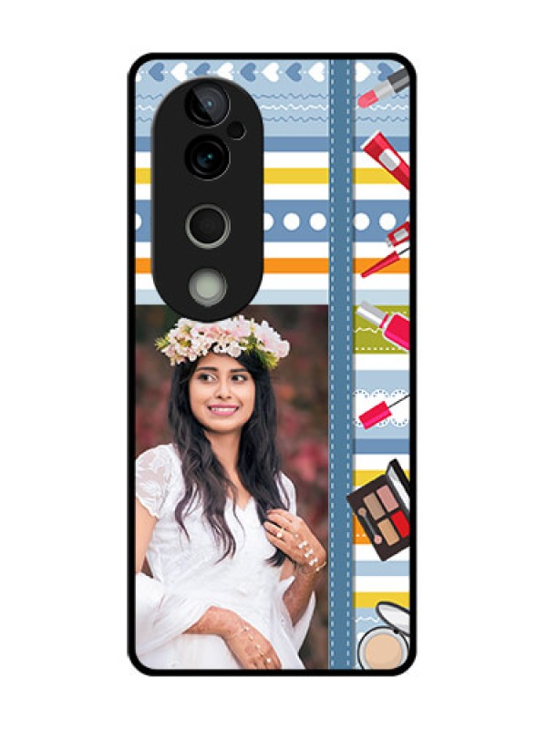 Custom Vivo T3 Ultra Custom Metal Phone CaseMakeup Icons Design