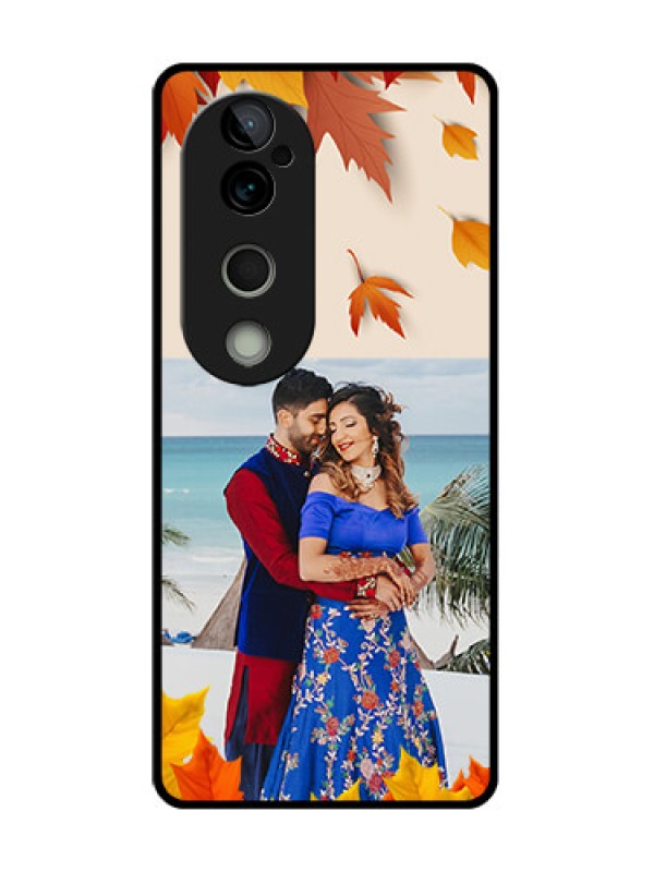 Custom Vivo T3 Ultra Custom Metal Phone CaseAutumn Maple Leaves Design