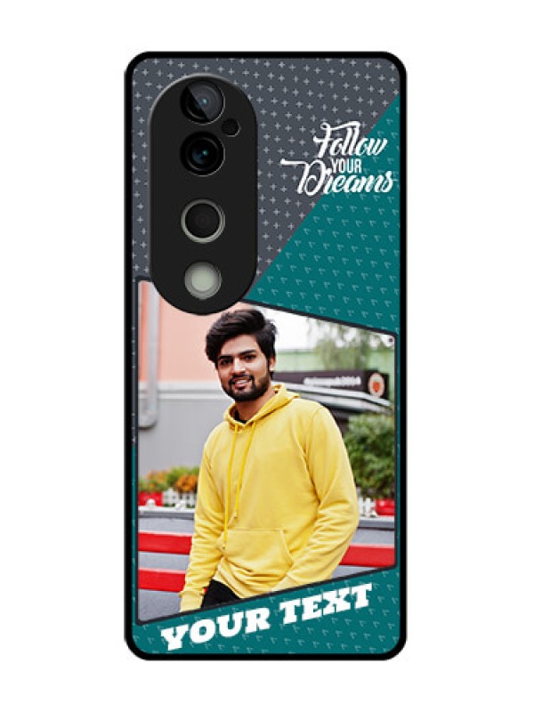 Custom Vivo T3 Ultra Custom Metal Phone CaseBackground Pattern Design With Quote