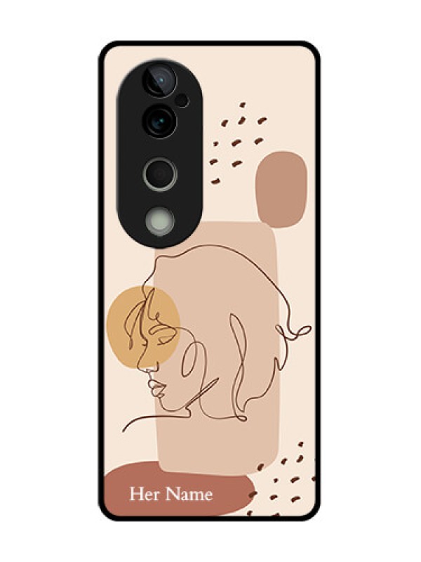 Custom Vivo T3 Ultra Custom Metal Phone CaseCalm Woman Line Art Design