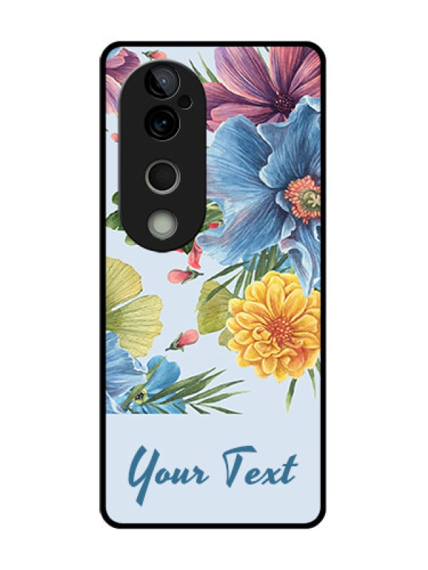 Custom Vivo T3 Ultra Custom Metal Phone CaseStunning Watercolored Flowers Painting Design
