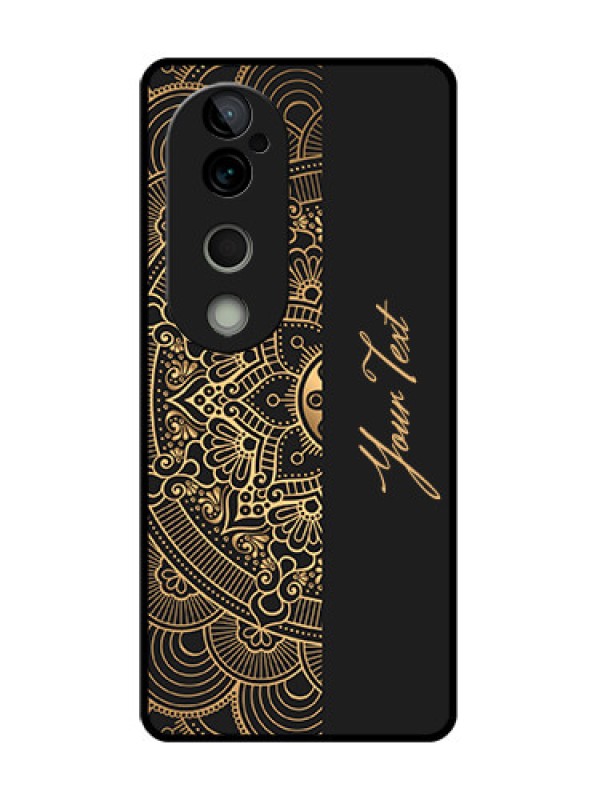 Custom Vivo T3 Ultra Custom Metal Phone CaseMandala Art With Custom Text Design