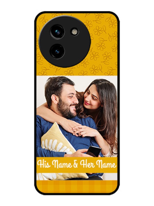 Custom Vivo T3x 5G Custom Metal Phone CaseYellow Floral Design