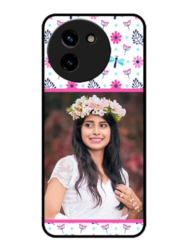 Custom Vivo T3x 5G Custom Metal Phone CaseColorful Flower Design