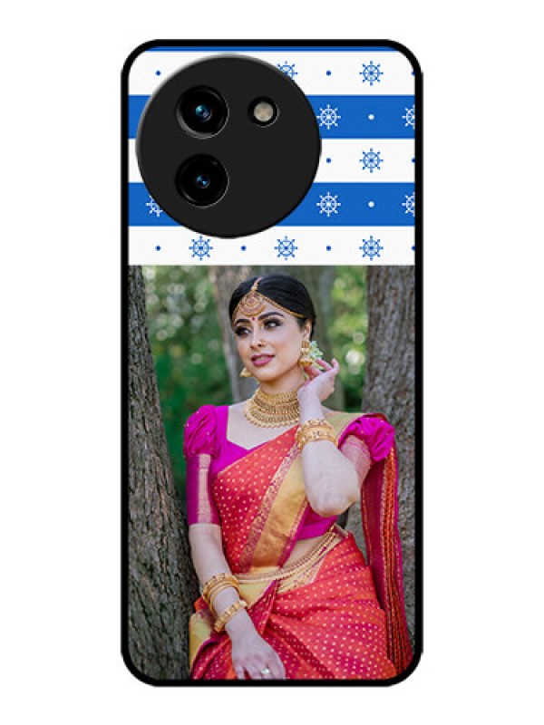 Custom Vivo T3x 5G Custom Metal Phone CaseSnow Pattern Design