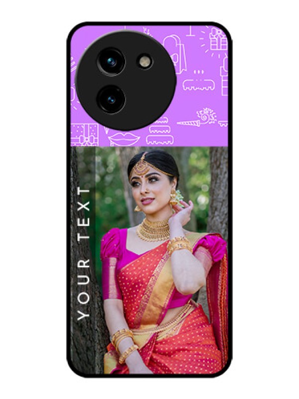 Custom Vivo T3x 5G Custom Metal Phone CaseBirthday Icons Design