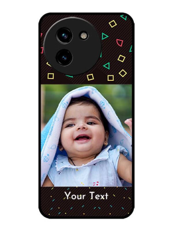 Custom Vivo T3x 5G Custom Metal Phone CaseWith Confetti Birthday Design