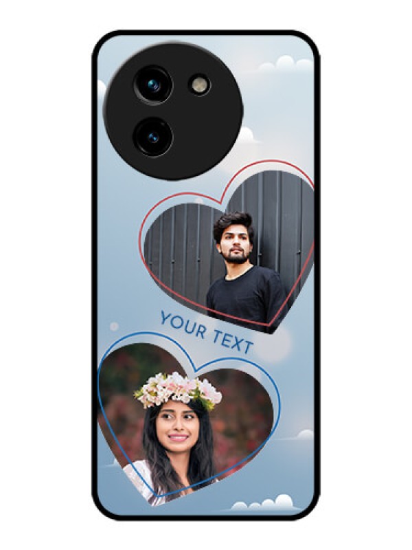 Custom Vivo T3x 5G Custom Metal Phone CaseBlue Color Couple Design