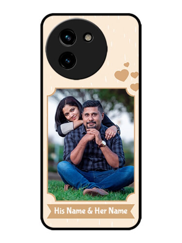 Custom Vivo T3x 5G Custom Metal Phone CaseWith Confetti Love Design