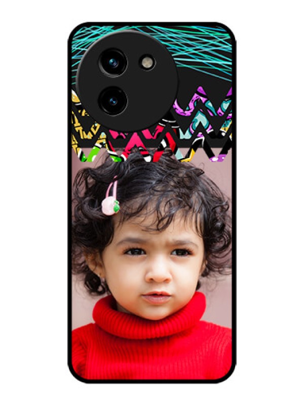 Custom Vivo T3x 5G Custom Metal Phone CaseNeon Abstract Design