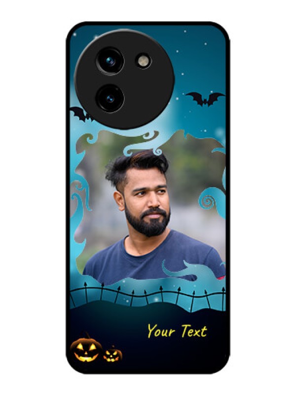 Custom Vivo T3x 5G Custom Metal Phone CaseHalloween Frame Design