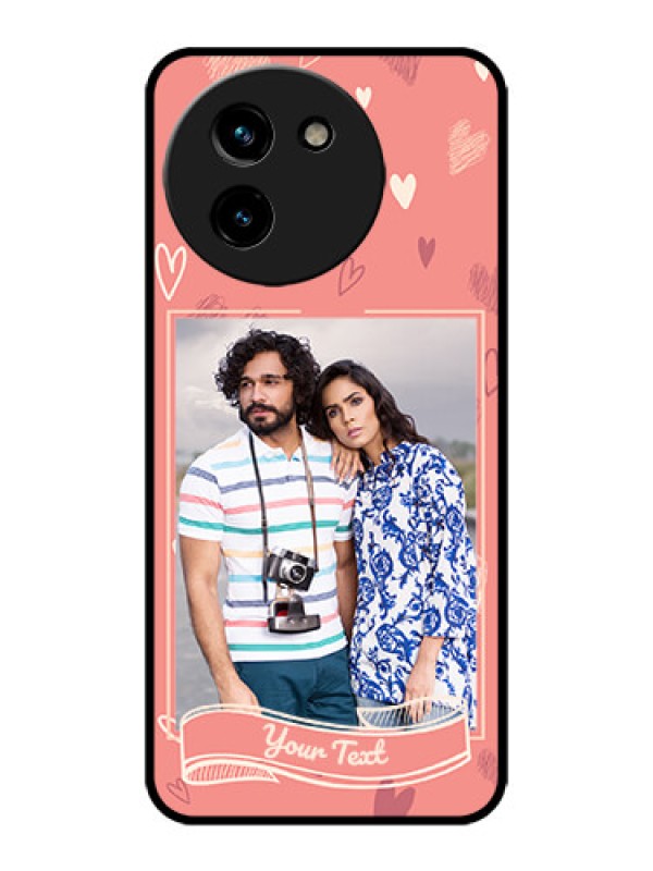 Custom Vivo T3x 5G Custom Metal Phone CaseLove Doodle Art Design