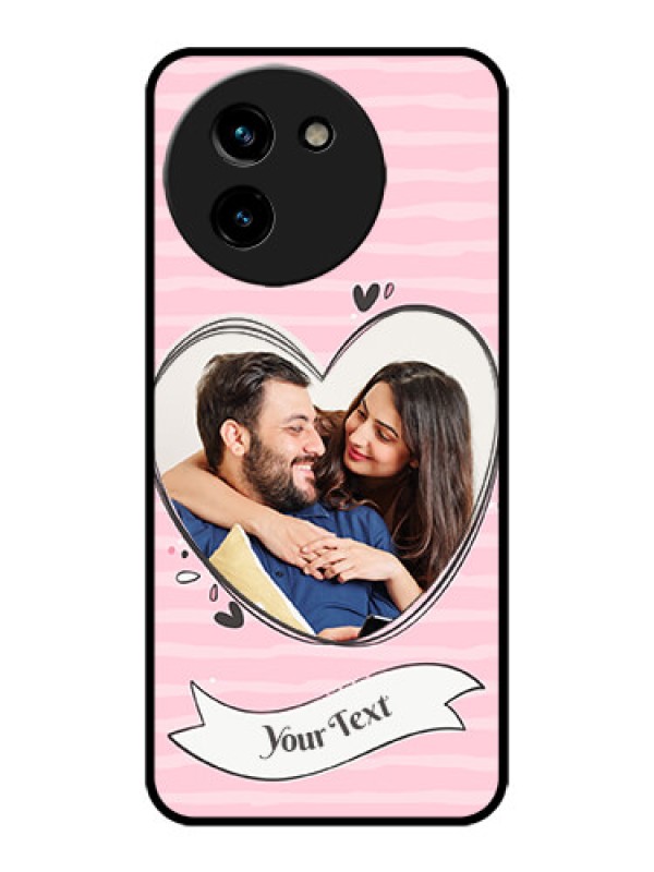 Custom Vivo T3x 5G Custom Metal Phone CaseVintage Heart Design