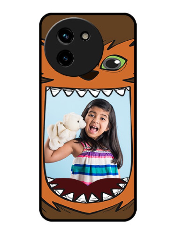 Custom Vivo T3x 5G Custom Metal Phone CaseOwl Monster Back Case Design