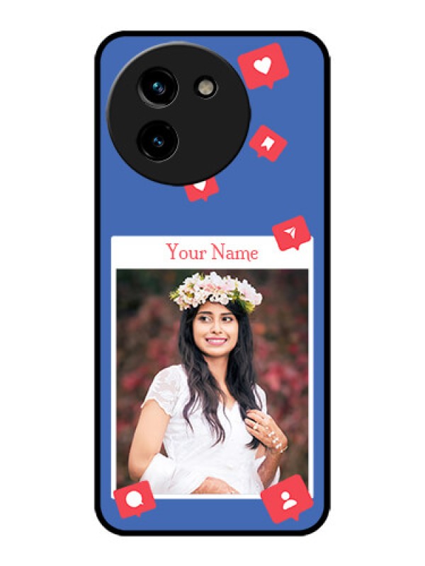 Custom Vivo T3x 5G Custom Metal Phone CaseLike Share And Comment Design