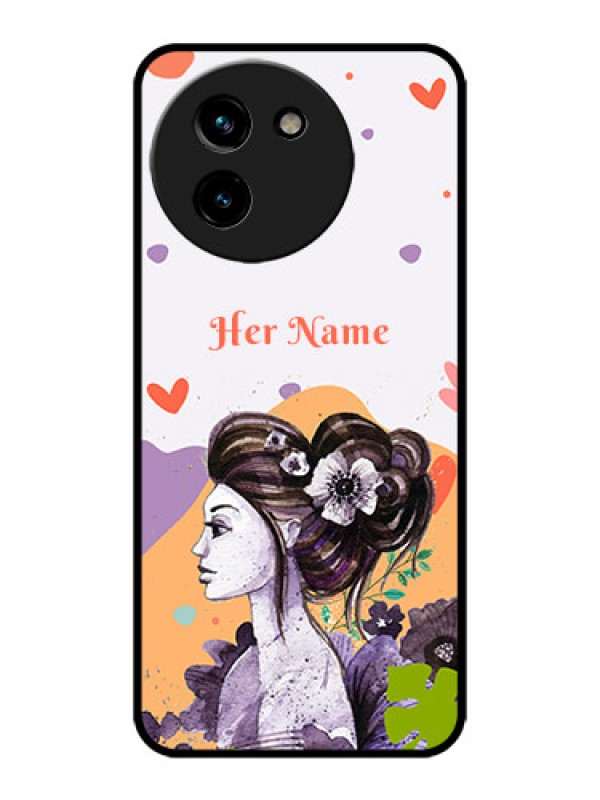 Custom Vivo T3x 5G Custom Metal Phone CaseWoman And Nature Design