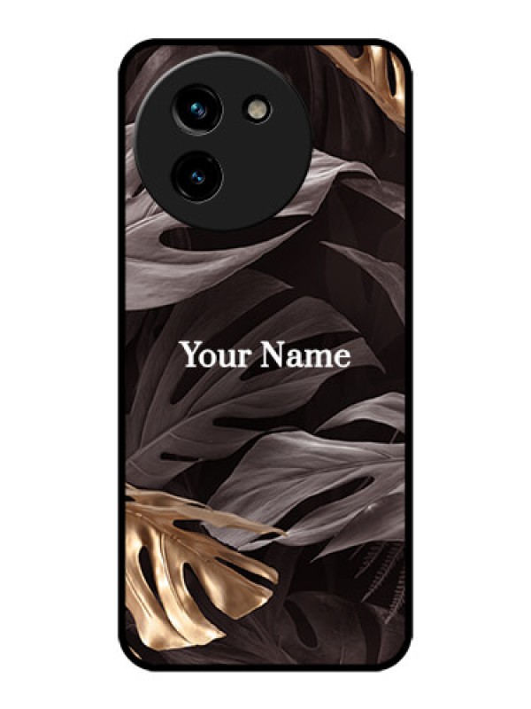 Custom Vivo T3x 5G Custom Metal Phone CaseWild Leaves Digital Paint Design