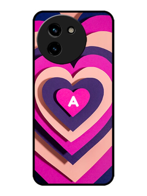Custom Vivo T3x 5G Custom Metal Phone CaseCute Heart Pattern Design