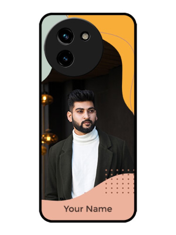 Custom Vivo T3x 5G Custom Metal Phone CaseTri - Coloured Overlay Design