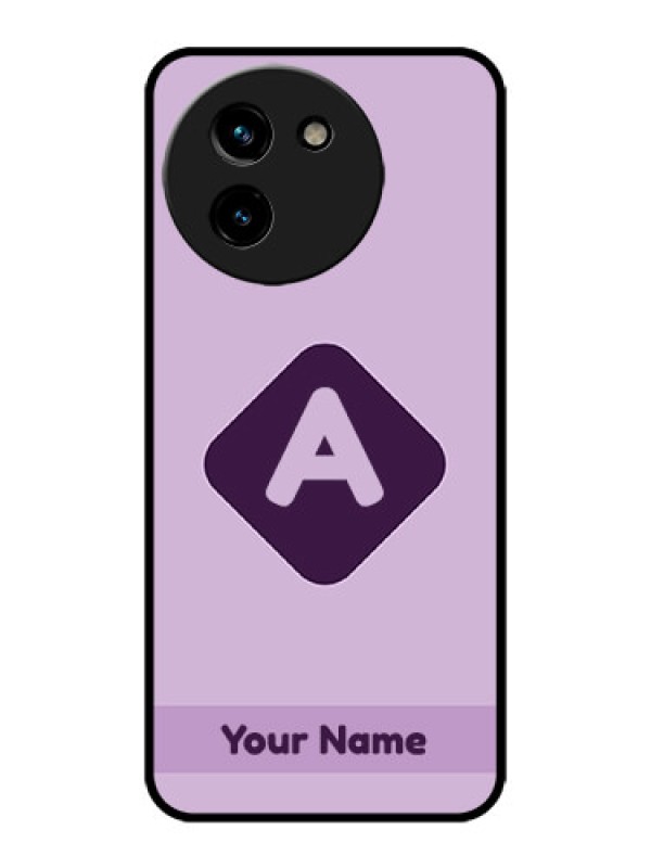 Custom Vivo T3x 5G Custom Metal Phone CaseCustom Letter In Curved Badge Design