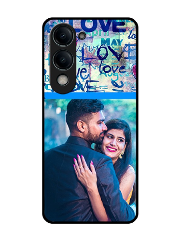 Custom Vivo T4 Lite Custom Metal Phone Case - Colorful Love Design