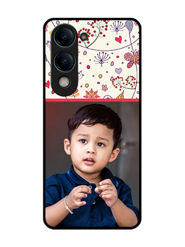 Custom Vivo T4 Lite Custom Metal Phone Case - Premium Floral Design