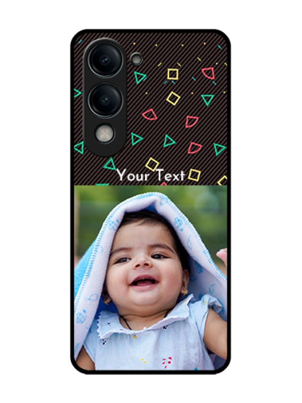 Custom Vivo T4 Lite Custom Metal Phone Case - With Confetti Birthday Design