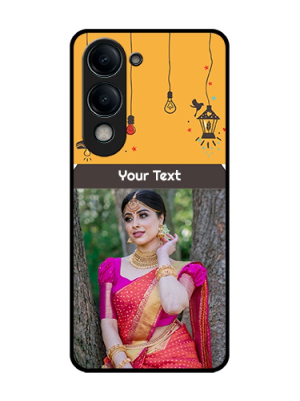 Custom Vivo T4 Lite Custom Metal Phone Case - With Family Picture And Icons