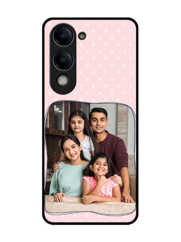 Custom Vivo T4 Lite Custom Metal Phone Case - Family With Dots Design