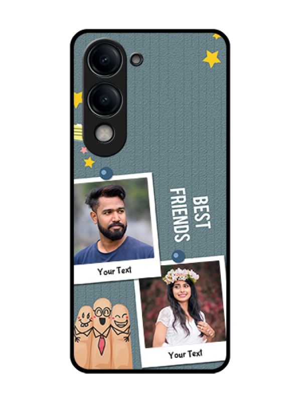 Custom Vivo T4 Lite Custom Metal Phone Case - Sticky Frames And Friendship Design