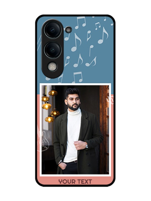 Custom Vivo T4 Lite Custom Metal Phone Case - With Color Musical Note Design