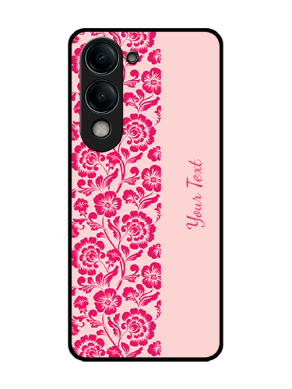 Custom Vivo T4 Lite Custom Metal Phone Case - Attractive Floral Pattern Design