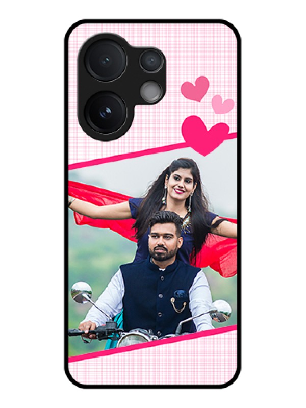 Custom Vivo T4 Pro 5G Custom Metal Phone Case - Love Shape Heart Design