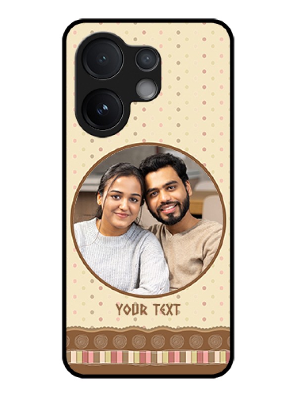 Custom Vivo T4 Pro 5G Custom Metal Phone Case - Brown Dotted Mobile Case Design